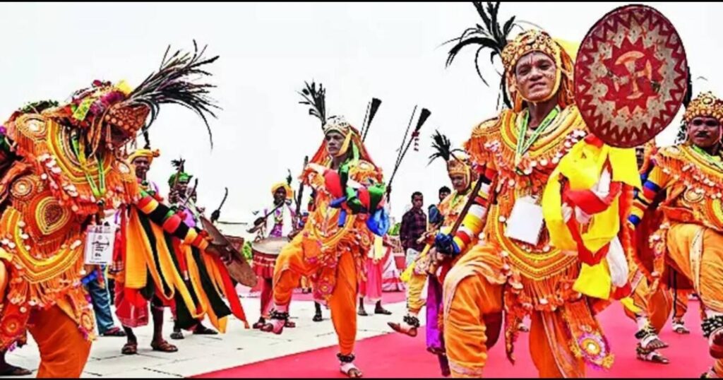 Panchpargania lok jeevan aur sanskriti se juda drishya