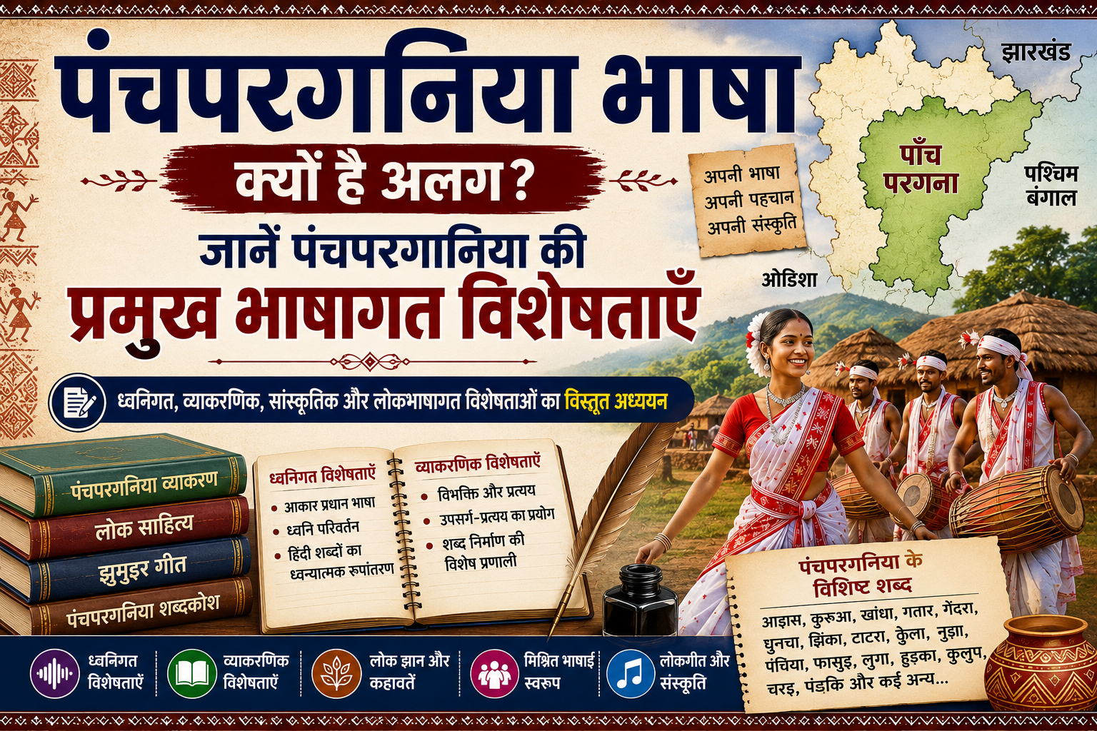 पंचपरगनिया भाषा क्यों है अलग? जानें पंचपरगनिया की प्रमुख भाषागत विशेषताएँ