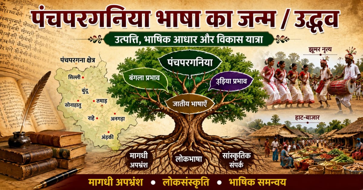 पंचपरगनिया भाषा का जन्म / उद्भव