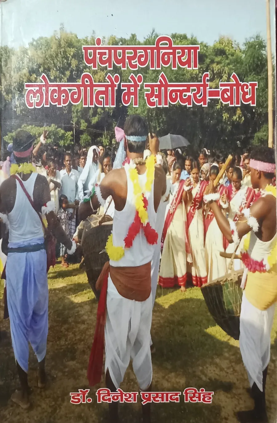 पंचपरगनिया लोकगीतों में सौन्दर्य-बोध पुस्तक का आवरण – डॉ. दिनेश प्रसाद सिंह